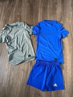 Sportovni Nike trika, kratasy Adidas, velikost 122-128