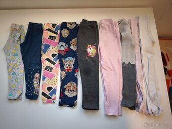 Dívčí legíny a punčocháče, set vel. 104