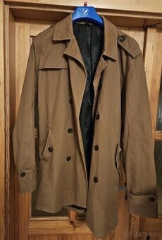 Prodám hnědý pánský trenchcoat JACK & JONES,vel. L