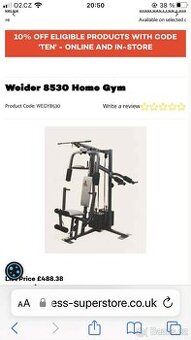 Multifunkční posilovací věž Weider 8350