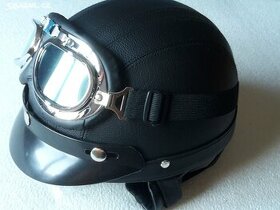 Retro helma - černá