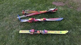 Dětské sjezdové lyže + hůlky