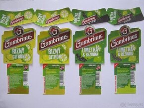 rok 2012 4x pivní etikety Gambrinus Plzeň - každá jiná