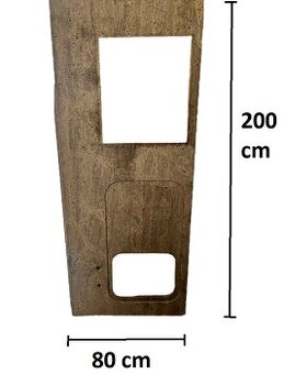 Kuchyňská kamenná deska s dřezem – 200×80 cm