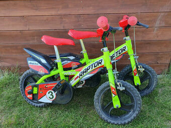 2x Dětské kolo 12 Dino Bikes