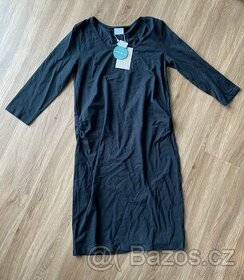 Černé těhotenské šaty Mamalicious vel.M - 1