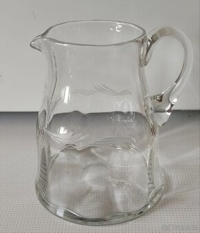 Starý skleněný džbán / 1,5L.