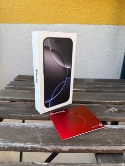 Nerozbalený iPhone 16 Pro, 128 Gb, černý Titan