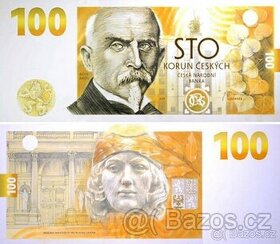 PRVNÍ PAMĚTNÍ BANKOVKA ČNB 100 KČ RAŠÍN
