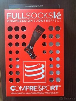 podkolenky kompresnÍ CompresSport FullSocks V2 vel. 39-41 - 1
