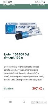Lioton 100000 gel 100g