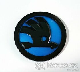 Znak Škoda modrý 10cm, 100mm