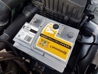 Aku, baterie Continental 12V 50Ah 500A téměř nová