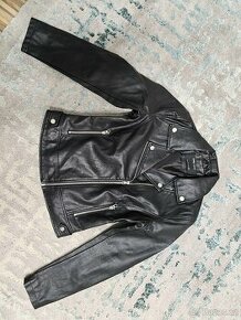 Prodám dívčí/dámskou bundu (křivák, biker, motorkářská), S
