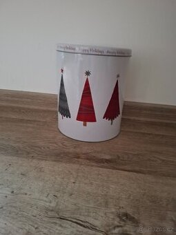 Vánoční doza, box, plechovka nova