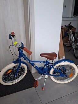 DĚTSKÉ 16" KOLO 4,5-6 LET 900 CITY MODRÉ BTWIN