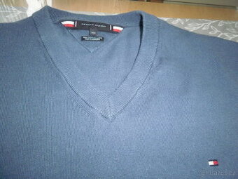 Pánský svetr  zn. Tommy Hilfiger modrý