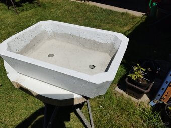 Betonový květináč obdélník na bonsaje