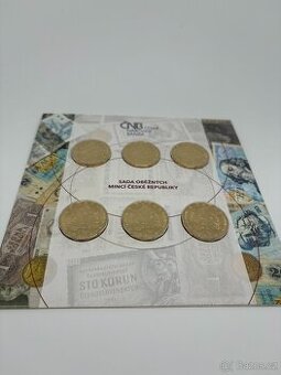 Sada 6 kusů 20 Kč oběžné mince 2018 a 2019