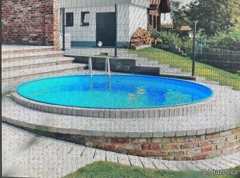 Bazén Azuro Ibiza 400, Antracit, hloubka 1,50 m