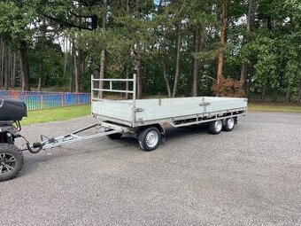 Bržděný přívěs HAPERT s točnou, 180x500cm, 3500 kg