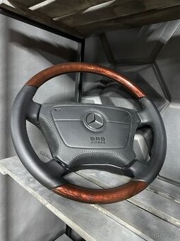 Skladem Dřevěný volant Mercedes W210 & W140 & W208 & W124