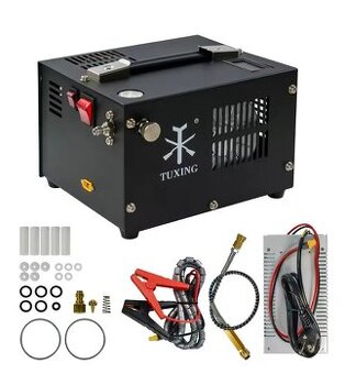 Vysokotlaký kompresor TUXING 300bar pro PCP (230V/12V)
