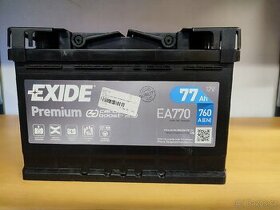 Autobaterie EXIDE premium 12v 77ah 760a ea770 - 1