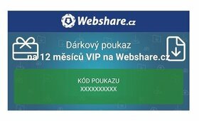 Roční VIP poukazy na Webshare - 365 dní