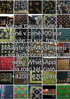 Koupím šátky a sukně kašmírové