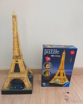 3D puzzle Eiffelova věž - noční edice