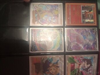 Prodam pokémon karty a album růžové velké