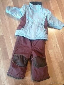 Zimní komplet vel 86-92, zateplený, možnost sepnout bundu a - 1