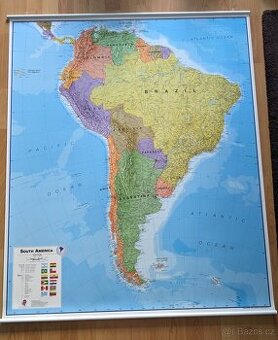 Nástěnná mapa Latinské Ameriky 100x120cm - 1