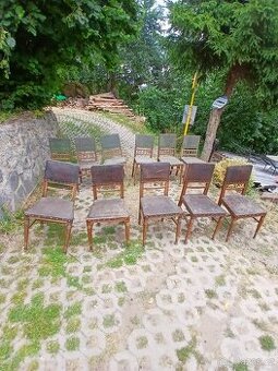 Staré kožené židle