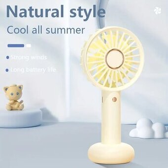 Přenosný USB mini ventilátor do kapsy – ideální na léto