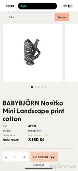 BABYBJÖRN Nosítko Mini Landscape print cotton