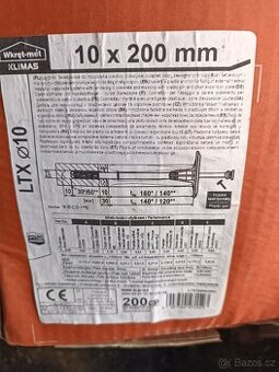 Talířové hmoždinky s trnem 10x200