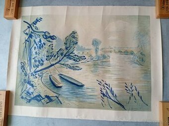 Obraz Jaroslav Grus - signovaná litografie - 1941