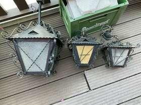 Ručně kovane starožitné lucerny