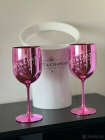Pink/ ruzove moet skleničky