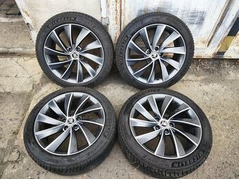 18"zimní alu sada Pegasus 5x112 origo Superb 3 Passat TPMS