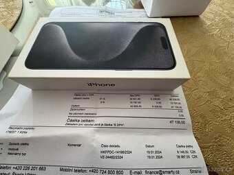 iPhone 15 Pro Max 256GB Black Titanium-záruka do 2028