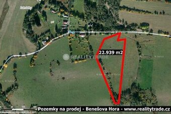 PRODEJ POZEMKŮ 22.939 M2 NA ŠUMAVĚ - BENEŠOVA HORA - 1