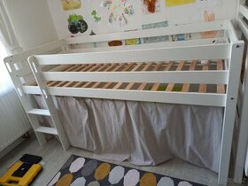 Vyvýšená postel masiv buk 200x90