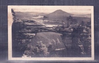 Stará pohlednice Pravčická brána