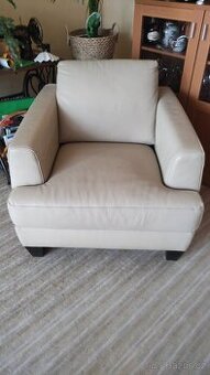 Velké kožené kreslo