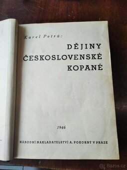 Unikátní první vydání Dějiny československé kopané