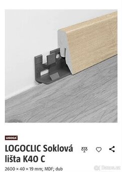 Sokolová lišta Logoclic DUB 20m