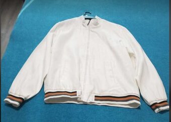 Jarní pánská bílá bunda vel. 2 XL